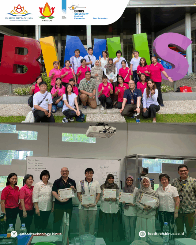 Pelatihan Pembuatan Makanan Sehat oleh Food Technology BINUS bersama Wandani dan Karuna Mitta Wijaya