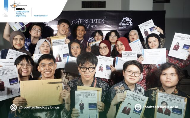 BINUS Appreciation Day 2026: Apresiasi untuk Mahasiswa Berprestasi Food Technology BINUS